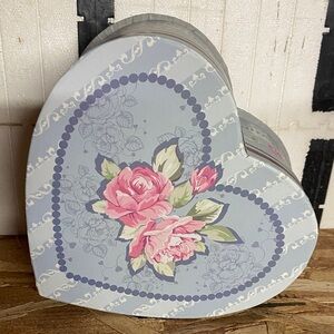 🆕 Heart-Shaped Floral Decorative Box